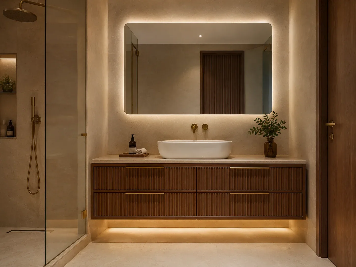 Floating vanity — Bathroom Vanity by Reedify Modulars