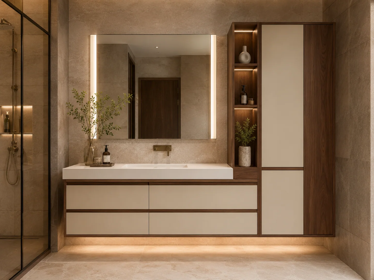 Floating Bathroom Vanity by Reedify Modulars Rohtak