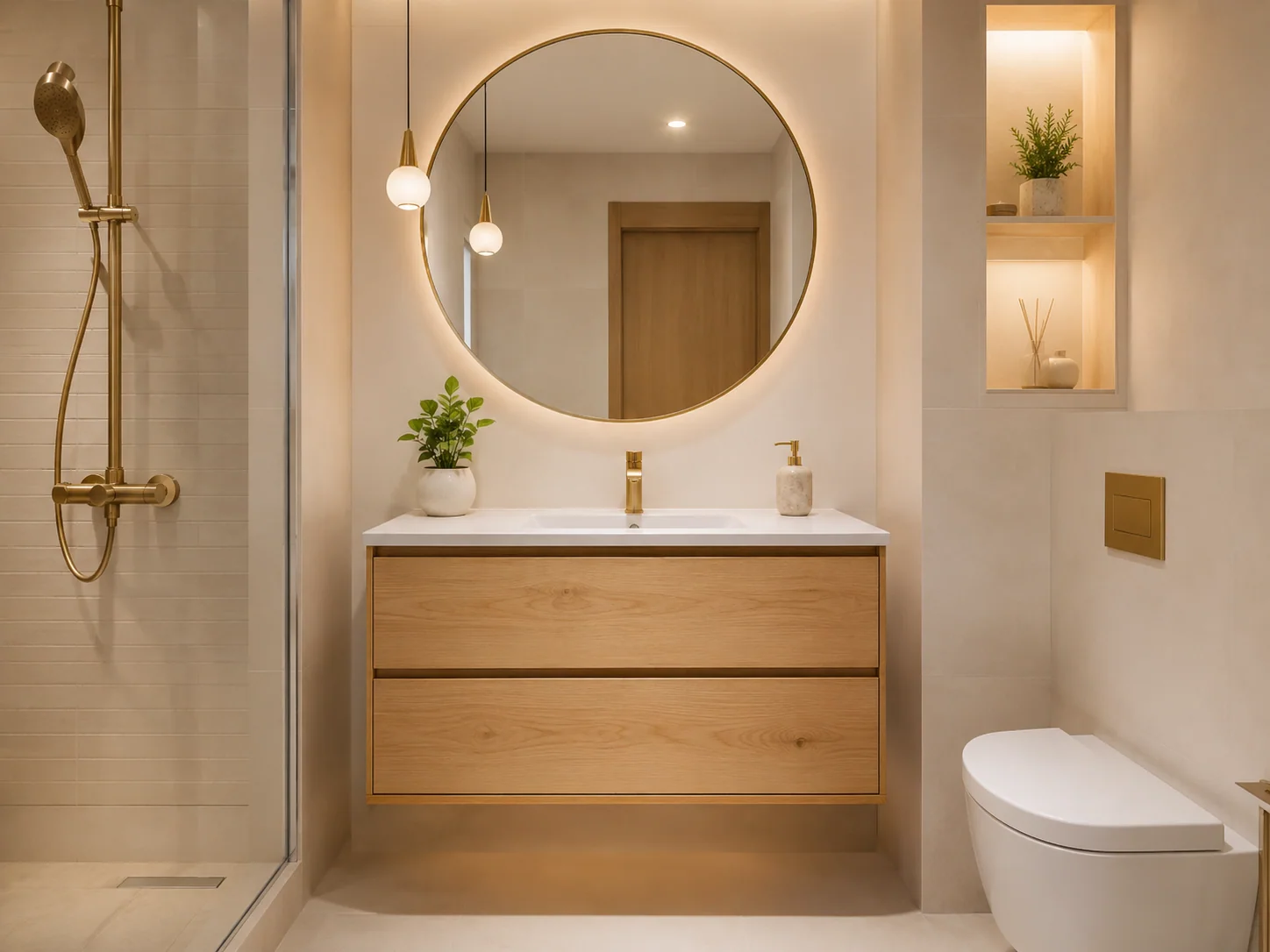 Floating Bathroom Vanity by Reedify Modulars Rohtak