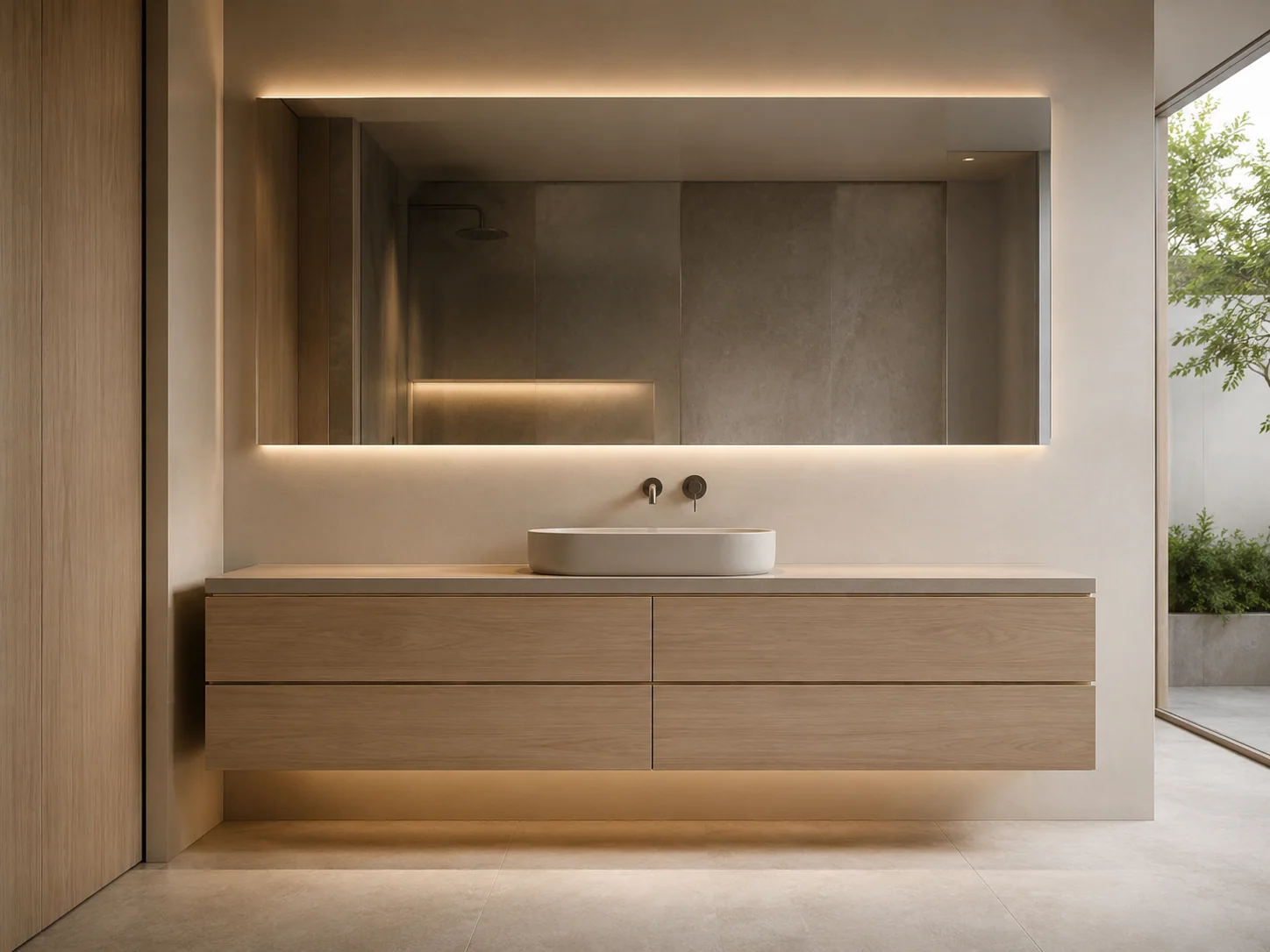 Floating Bathroom Vanity by Reedify Modulars Rohtak
