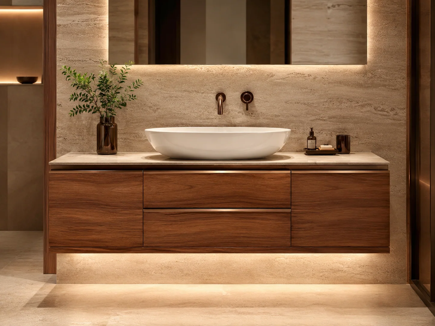 Floating Bathroom Vanity by Reedify Modulars Rohtak
