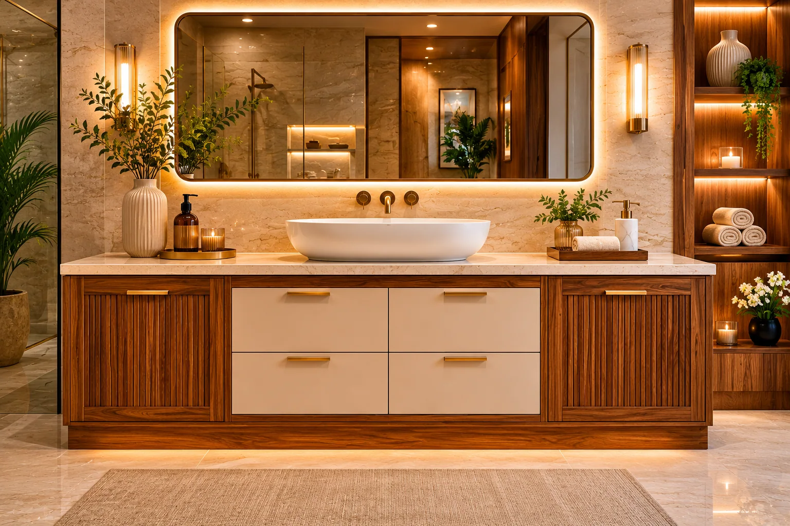 Freestanding Bathroom Vanity by Reedify Modulars Rohtak