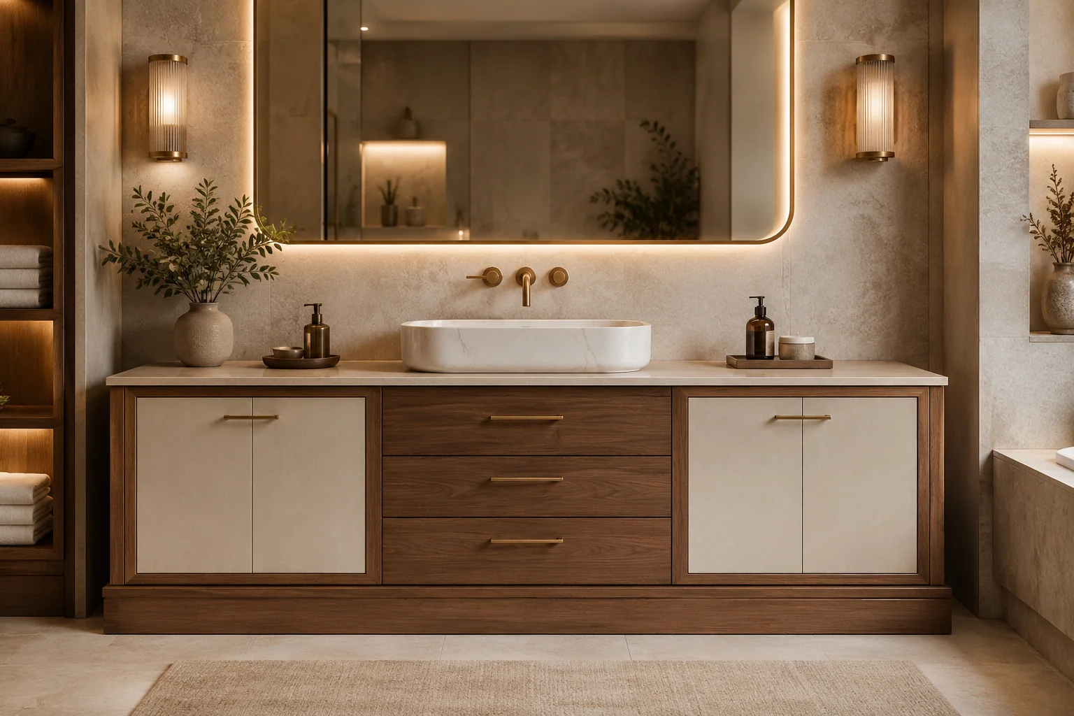 Freestanding Bathroom Vanity by Reedify Modulars Rohtak