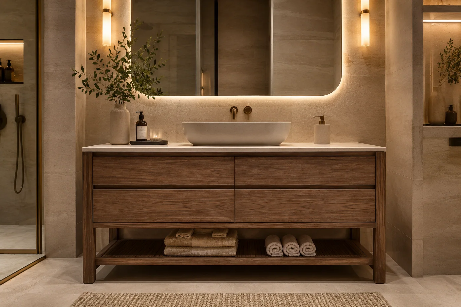 Freestanding Bathroom Vanity by Reedify Modulars Rohtak