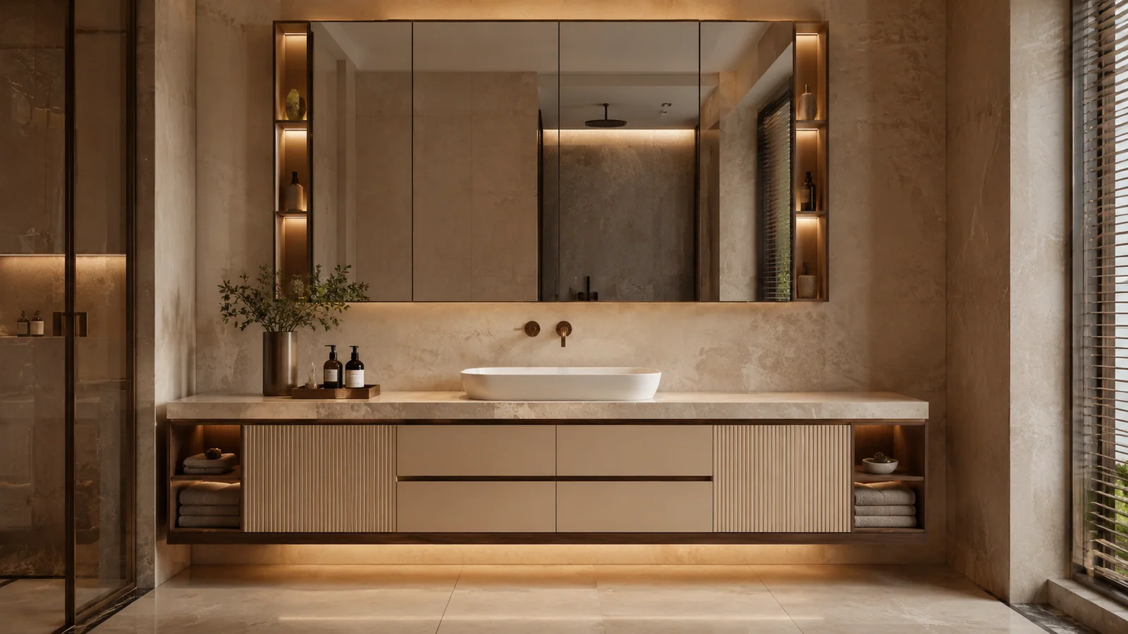 Luxury Bathroom Vanity by Reedify Modulars Rohtak