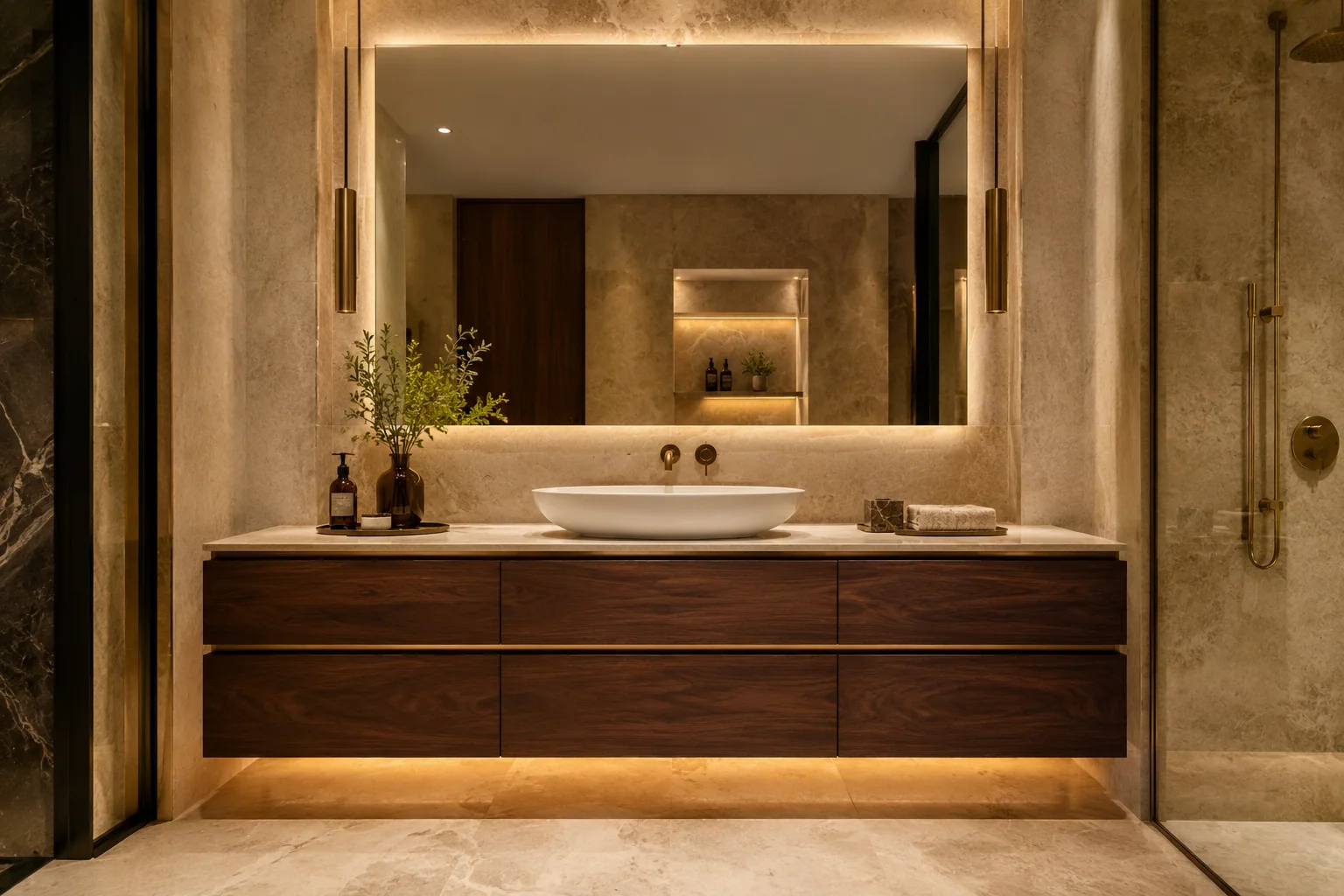 Luxury Bathroom Vanity by Reedify Modulars Rohtak