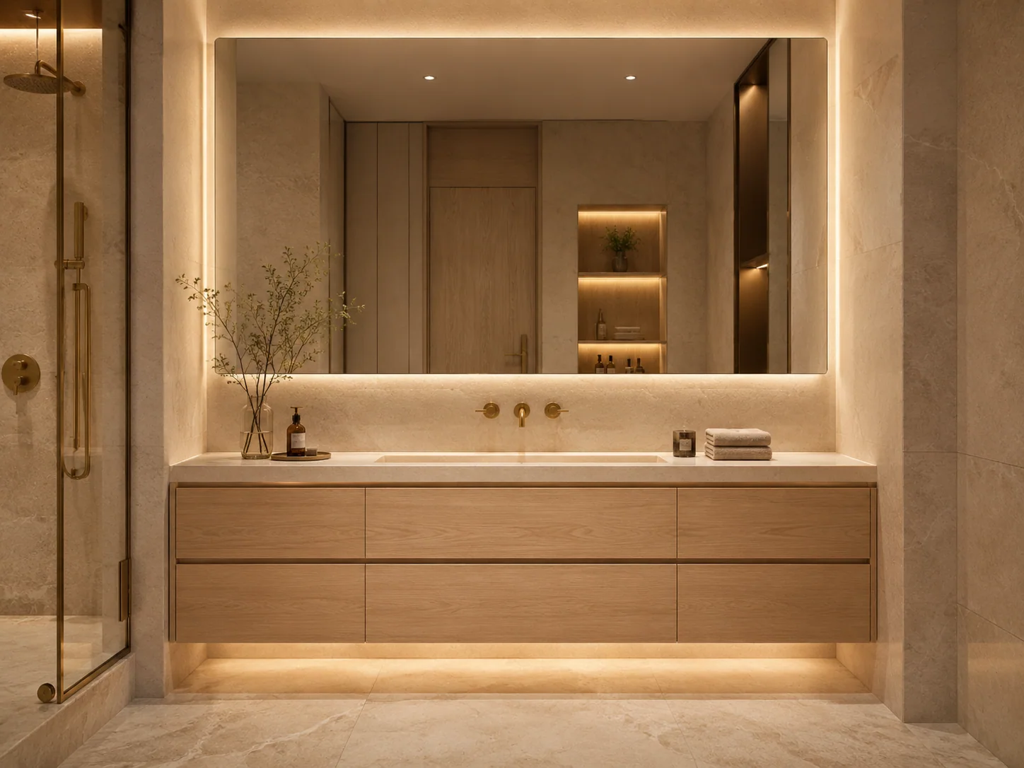 Luxury Bathroom Vanity by Reedify Modulars Rohtak