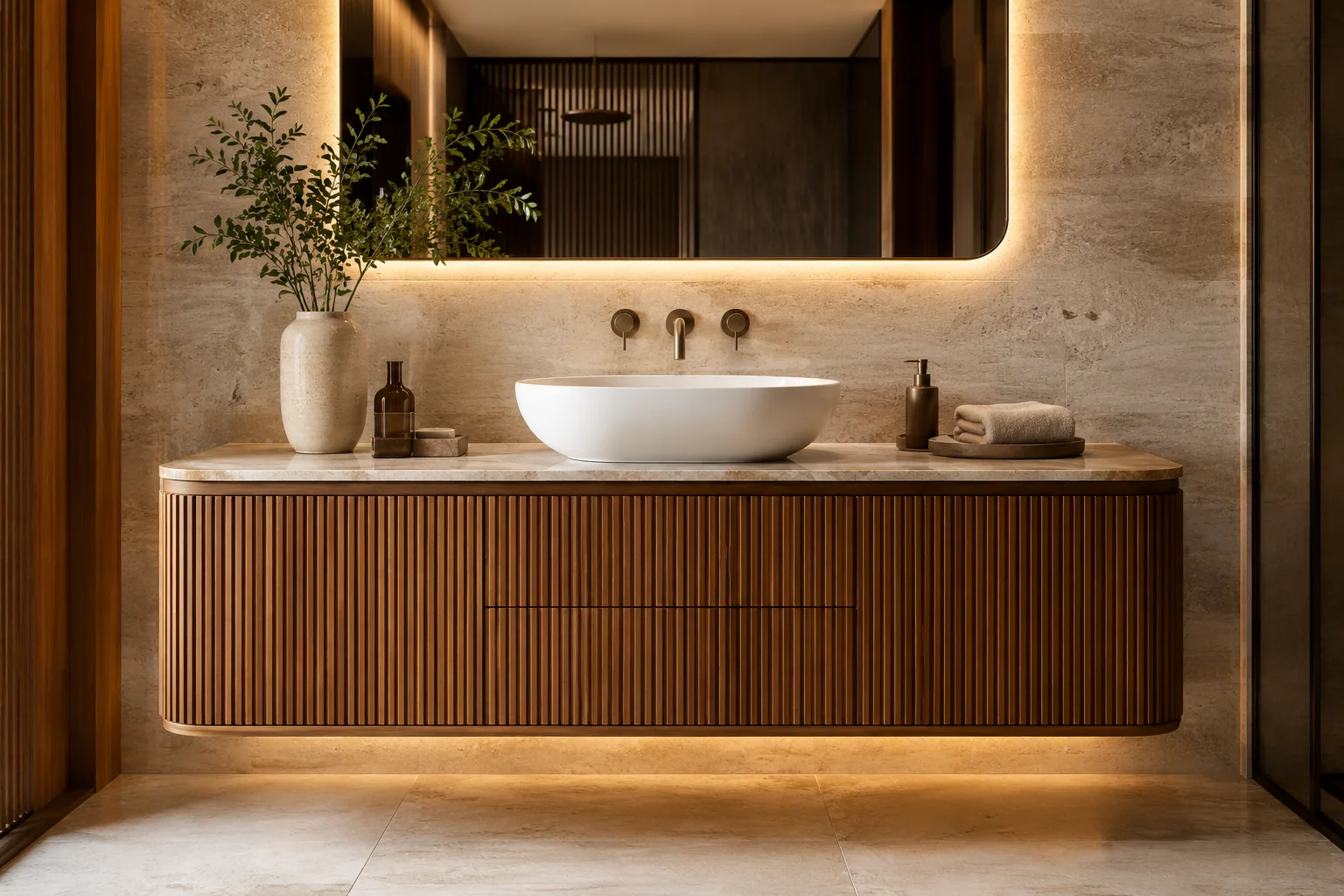 Luxury Bathroom Vanity by Reedify Modulars Rohtak