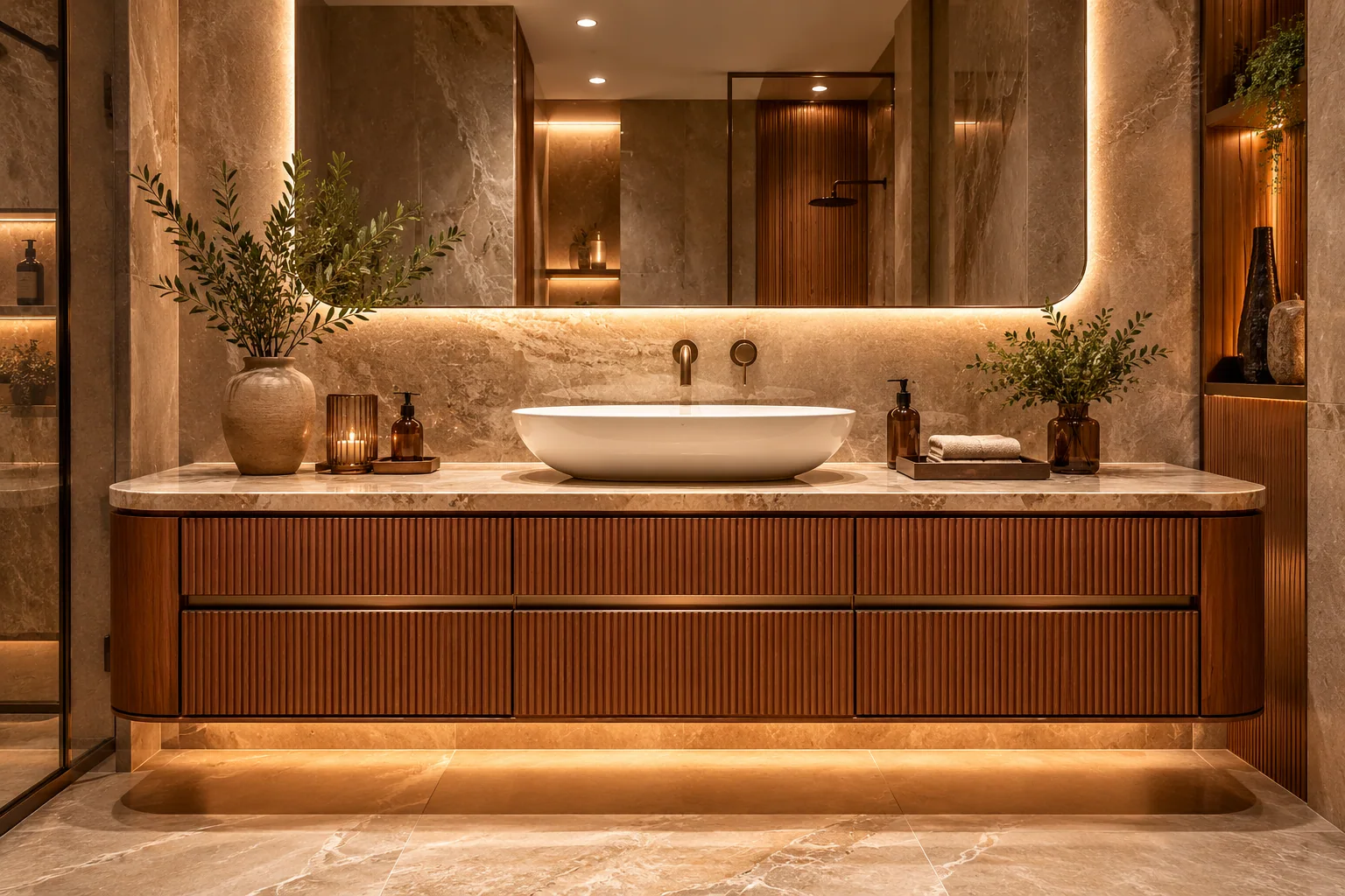 Luxury Bathroom Vanity by Reedify Modulars Rohtak