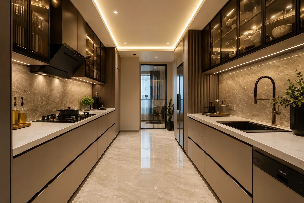 Parallel Modular Kitchen Rohtak