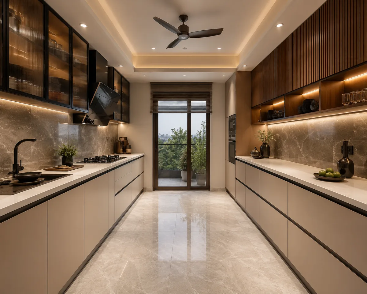 Parallel Modular Kitchen Rohtak