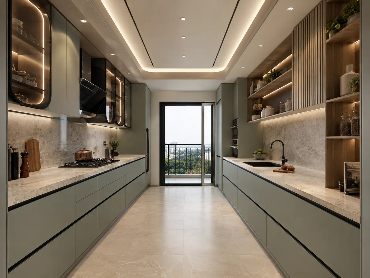 Parallel Modular Kitchen Rohtak