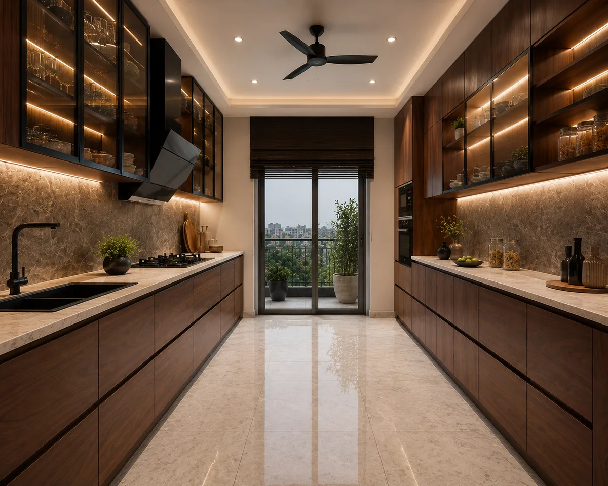 Parallel Modular Kitchen Rohtak