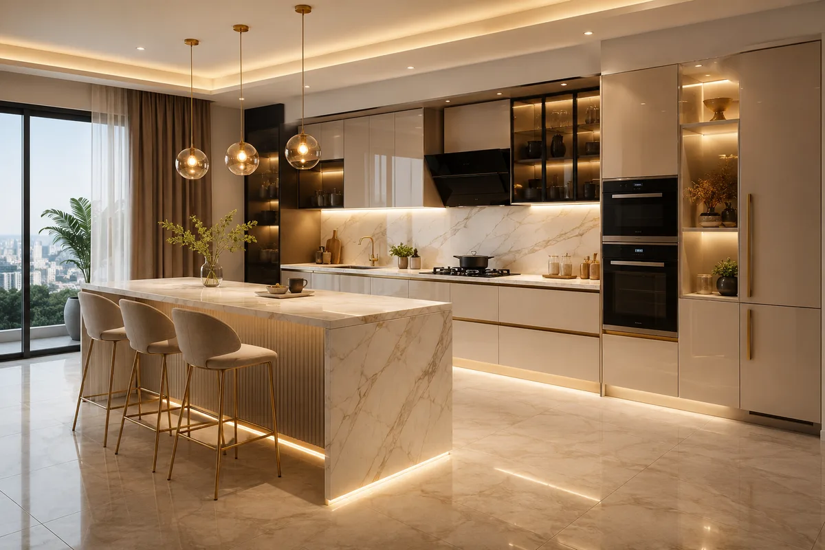 Peninsula Modular Kitchen Rohtak