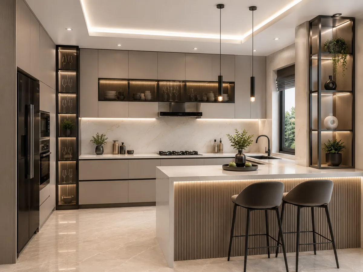 Peninsula Modular Kitchen Rohtak