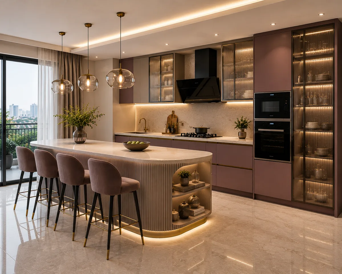 Peninsula Modular Kitchen Rohtak