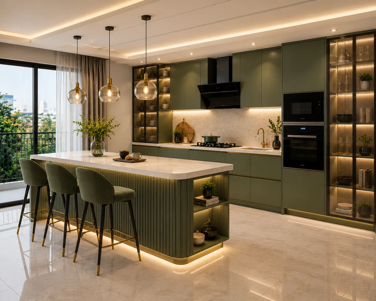 Peninsula Modular Kitchen Rohtak