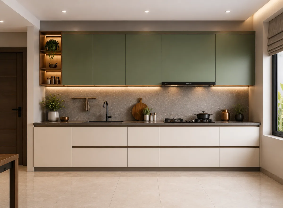 Straight Modular Kitchen Rohtak