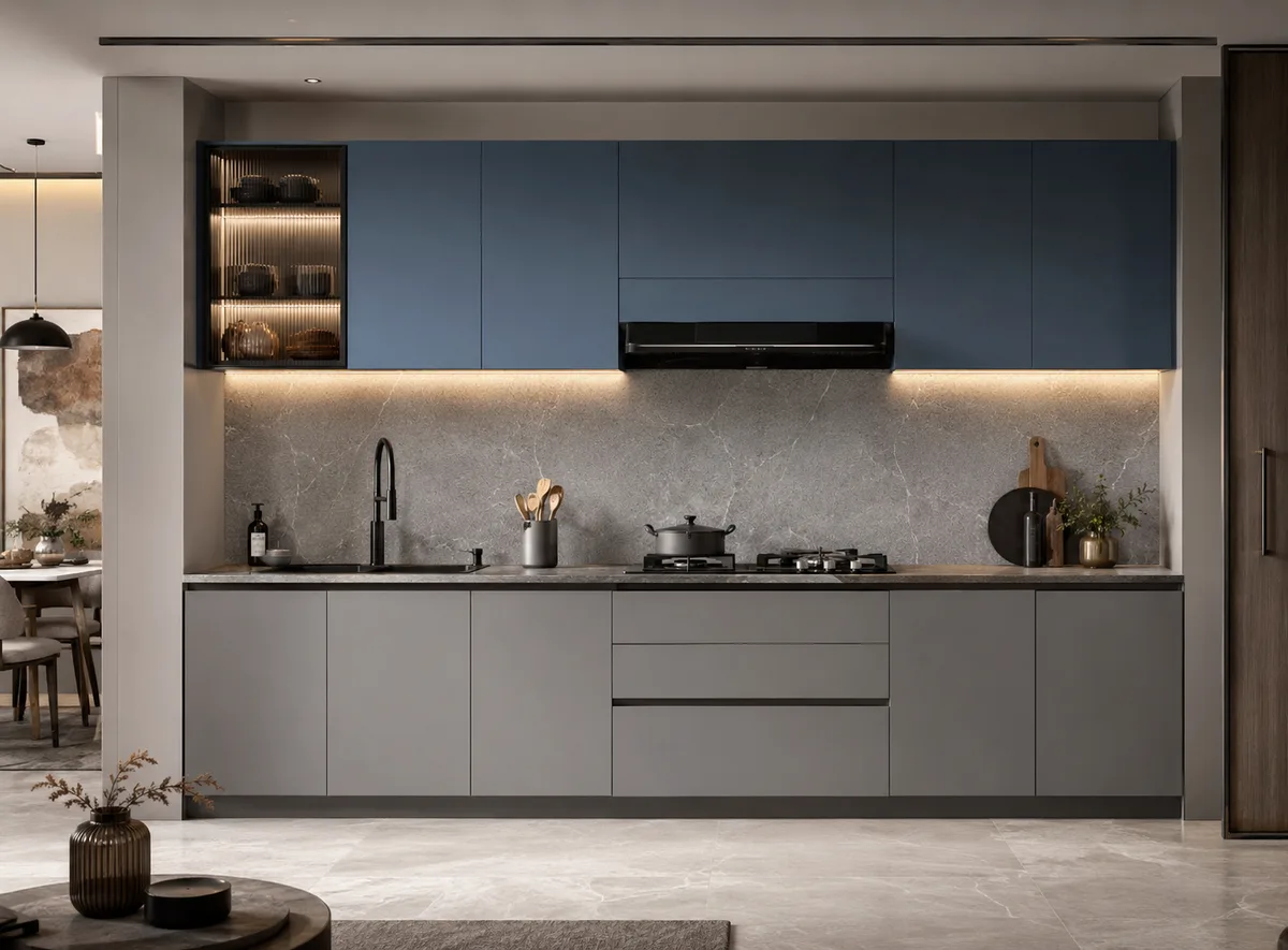 Straight Modular Kitchen Rohtak