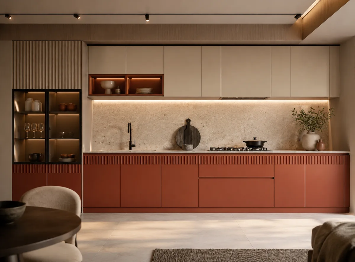 Straight Modular Kitchen Rohtak