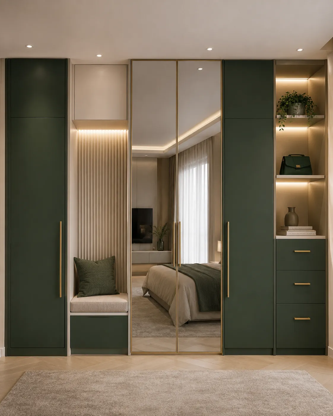 Wardrobe with Sitting Space Rohtak