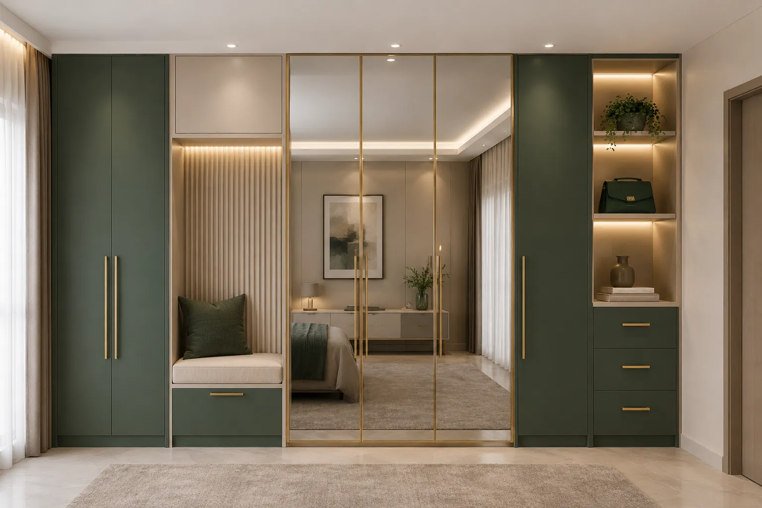 Wardrobe with Sitting Space Rohtak