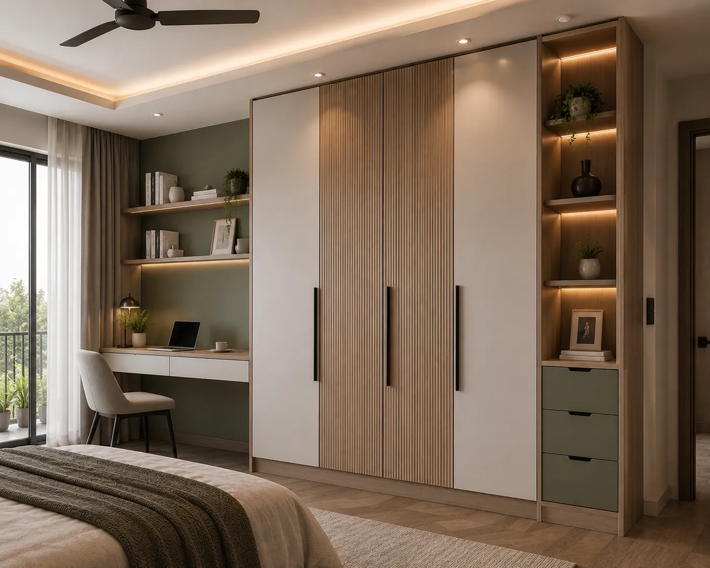 Wardrobe with Study Table Rohtak